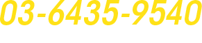 03-6435-9540 [受付時間] 月～金 9：30～18：30